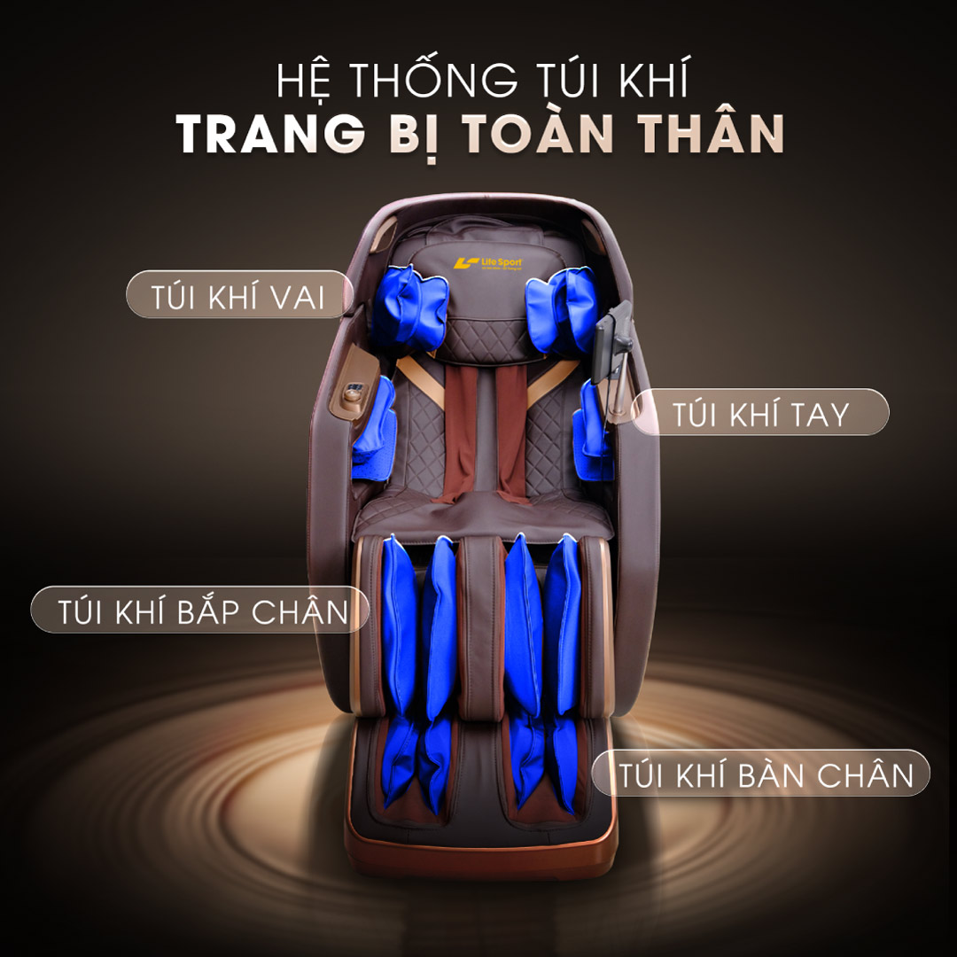 Cơ chế hoạt động của túi khí ghế massage